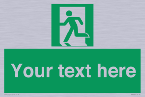 Custom Emergency Exit Left Sign
